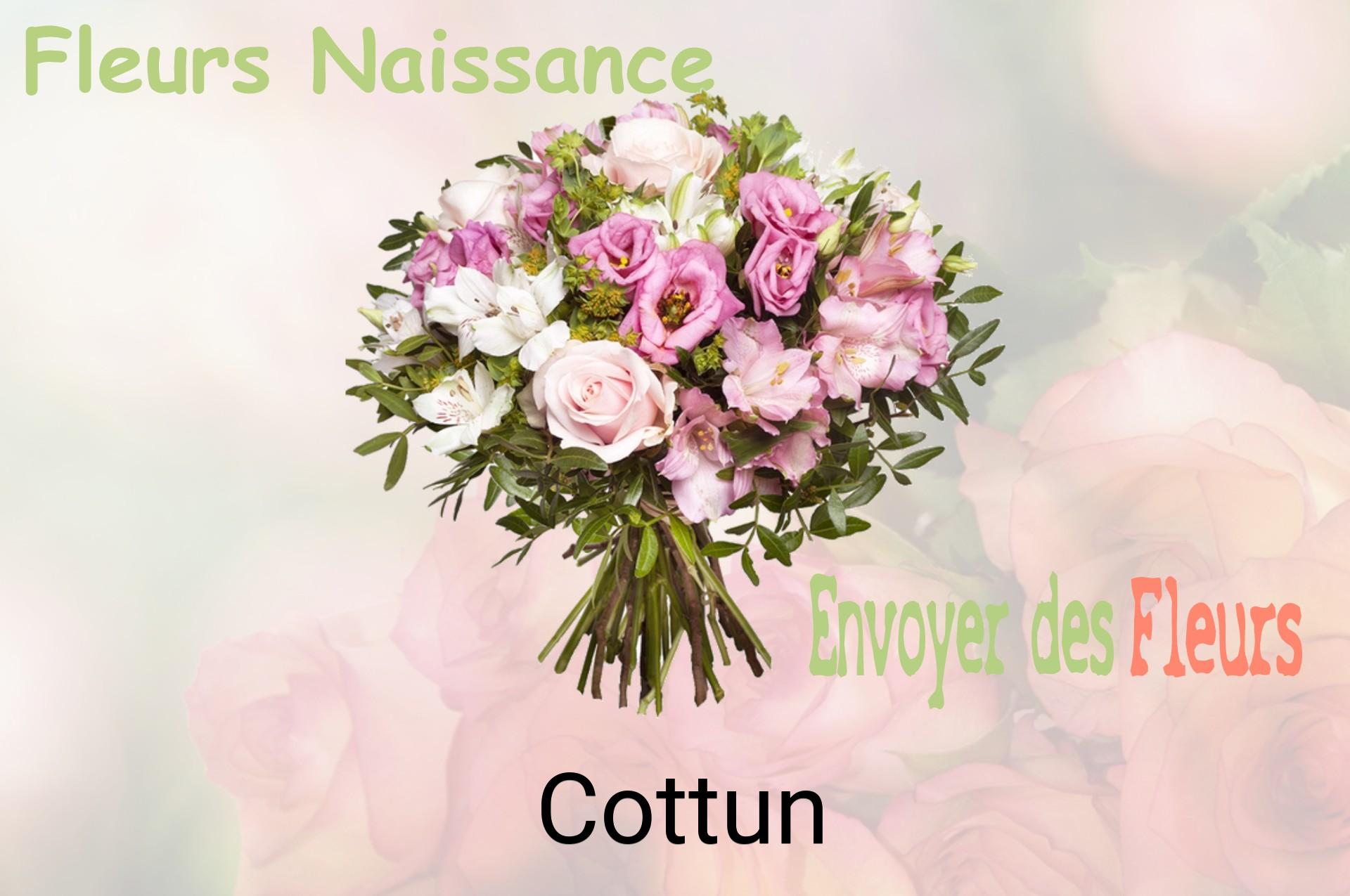 Bouquet de fleurs de naissance livré à Cottun